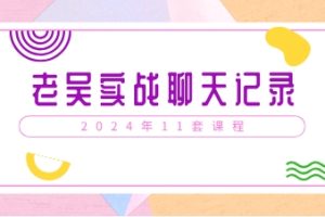 2024年老吴实战聊天记录11套